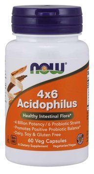 Спеціальний продукт NOW Acidophilus 4X6 Veg Capsules 60 капсул (4384302582) 1437159713 фото