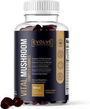 Ноотропная добавка премиум-класса Evolve Nutraceuticals Vital Mushroom 60 таблеток 4384306522 фото