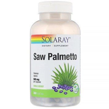 Solaray Saw Palmetto Whole Berry 580 mg 360 капсул (4384303802) 1491169489 фото