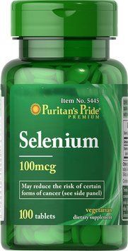 Вітаміни Puritan's Pride Selenium 100 mcg 100 таблеток (4384301660) 1060002998 фото