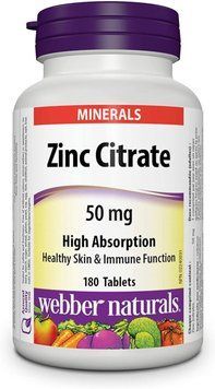 Вітаміни Webber Naturals Zinc Citrate 180 таблеток (4384303438) 1437160729 фото