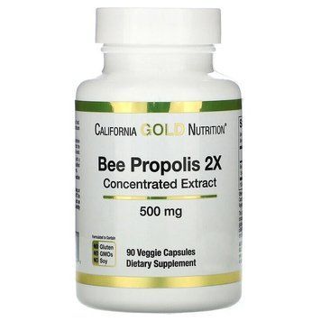 California Gold Nutrition Bee Propolis 2X Concentrated Extract 90 капсул (4384303746) 1478241466 фото