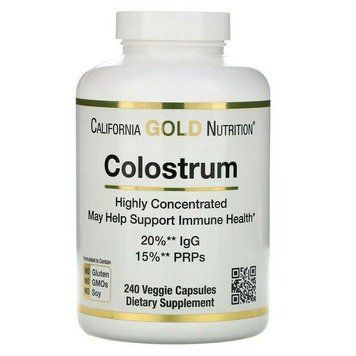 Специальный продукт California Gold Nutrition Colostrum 240 капсул (4384303030) 1437160235 фото