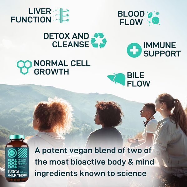 Очищение печени, желчного пузыря, почек и кишечника Wild Fuel TUDCA and Milk Thistle 60 капсул 4384306117 фото