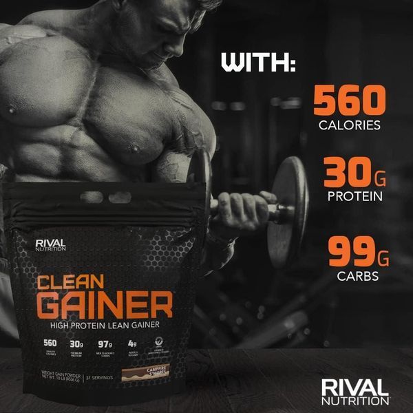 Високобілий преміум гейнер Rival Nutrition Clean Gainer 4536 г 2068836257 фото