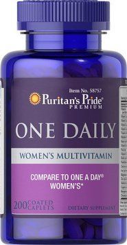 Витамины Puritan's PridePuritan's Pride One Daily Women's Multivitamin 200 таблеток (4384301458) 1437158797 фото