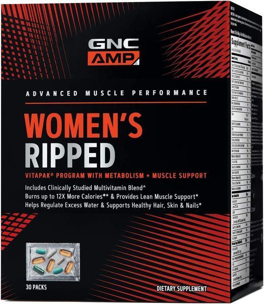 Витамины GNC Women's Ripped Vitapak Metabolism + Muscle Support 30 пакетов (4384303344) 1437160615 фото