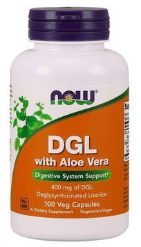 Спеціальний продукт NOW DGL with Aloe Vera Veg Capsules 100 капсул (4384302734) 1437159899 фото
