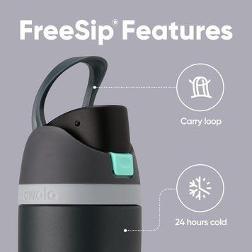 Фляга для води преміумкласу Owala FreeSip Insulated Stainless Steel Water Bottl Foggy Tide 750 мл 2955173838 фото