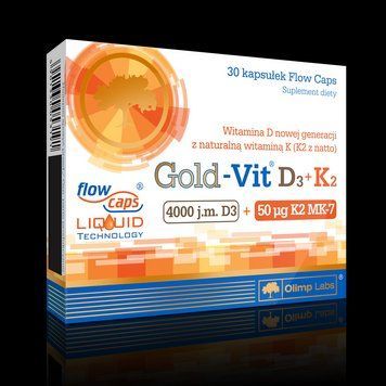 Вітаміни Olimp Sport Nutrition Gold-Vit D3 K2 30 капсул (4384301867) 1437158995 фото
