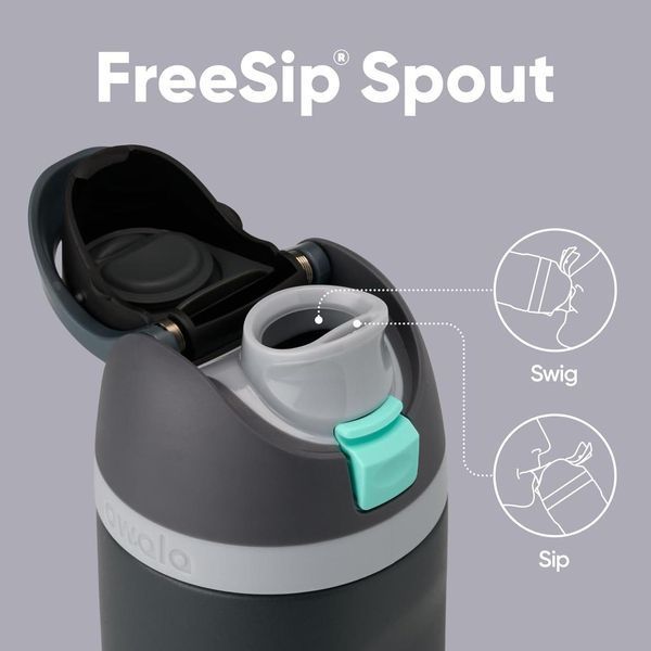 Фляга для воды премиум-класса Owala FreeSip Insulated Stainless Steel Water Bottl Foggy Tide 750 мл 2955173838 фото