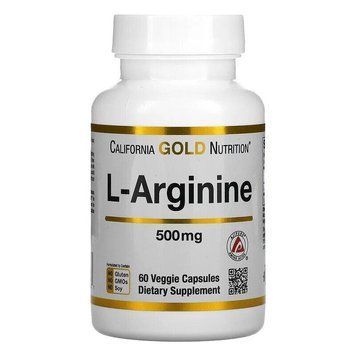 Аминокислота California Gold Nutrition L-Arginine 60 капсул (4384303550) 1441194439 фото