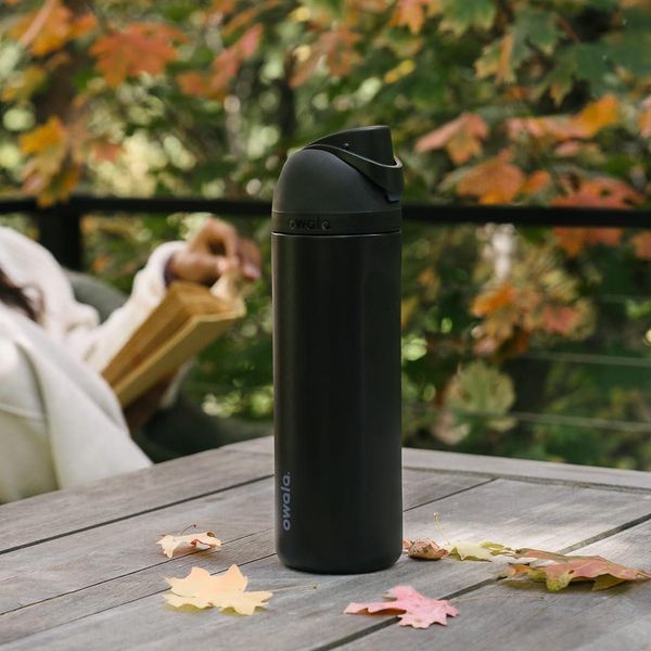 Фляга для воды премиум-класса Owala FreeSip Insulated Stainless Steel Water Bottl Very, Very Dark 750 мл 2955173839 фото