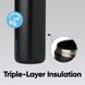Фляга для воды премиум-класса Owala FreeSip Insulated Stainless Steel Water Bottl Very, Very Dark 750 мл 2955173839 фото 5