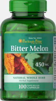 Специальный продукт Puritan's Pride Bitter Melon 450 mg 100 капсул (4384301488) 1437158800 фото