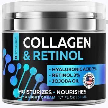 Антивозрастной увлажняющий крем Raw Science Collagen Retinol 50 мл 4384306326 фото
