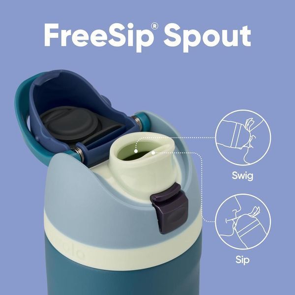 Фляга для воды премиум-класса Owala FreeSip Insulated Stainless Steel Water Bottl Denim 750 мл 2955173840 фото