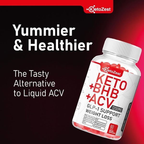 Добавка премиум-класса ускорения метаболических процессов KetoZest Keto ACV BHB GLP-1 Gummies 60 таблеток 2577280958 фото