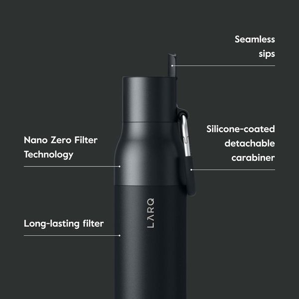 Фляга для воды премиум-класса LARQ Bottle Filtered Black 739 мл 43819538442 фото
